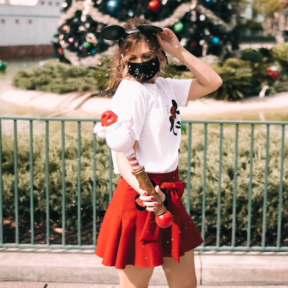 Zara Red Ruffle Mini Skort - Picture 2 of 5